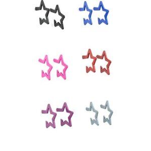Paparazzi Starlet Shimmer Post Earrings, 10 pairs - Stars - Variety of Colors